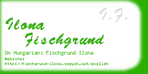 ilona fischgrund business card